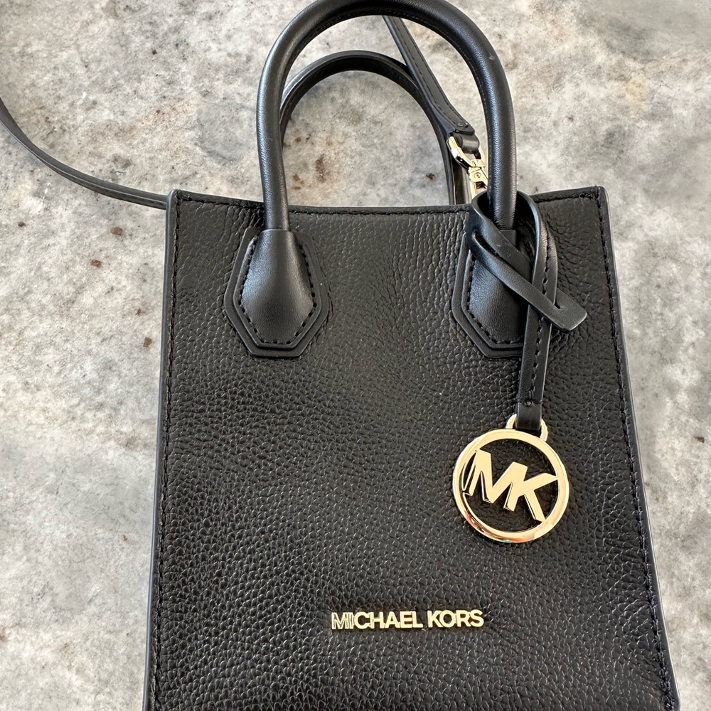 Michael Kors purse- Mercer Extra-Small Pebbled Leather Crossbody Bag